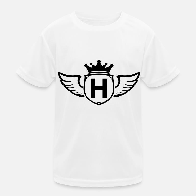 h,Buchstabe, Anfangsbuchstabe, Kinder Funktions-T-Shirt