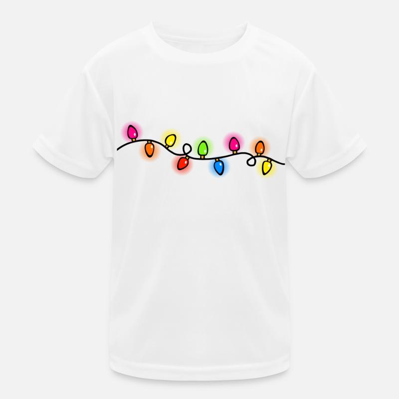Christmas Glow Lights Kids Functional T-Shirt