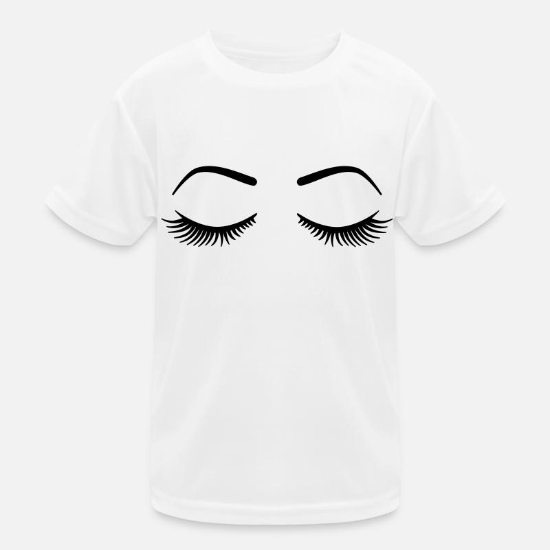 Wimpern Kinder Funktions-T-Shirt