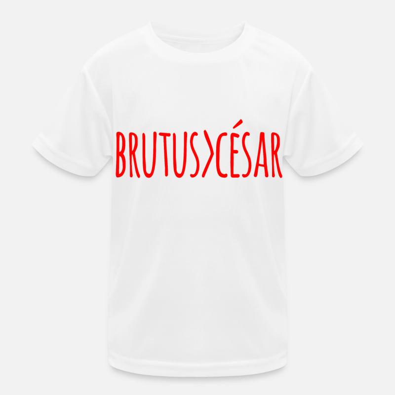 Brutus> Caesar Brutus überlegen gegenüber Caesar (rot) Kinder Funktions-T-Shirt