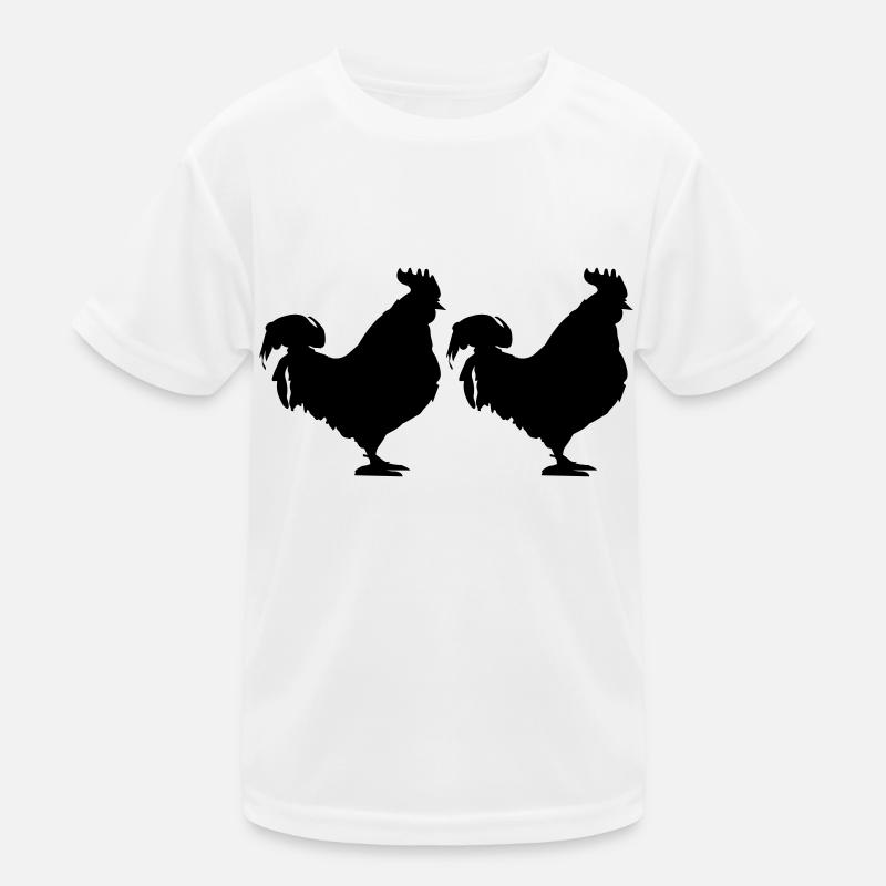 hahn 2 Kinder Funktions-T-Shirt