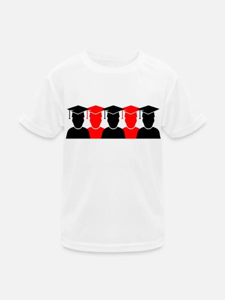 Students Diplomas 2 - Kids Functional T-Shirt - white - Front