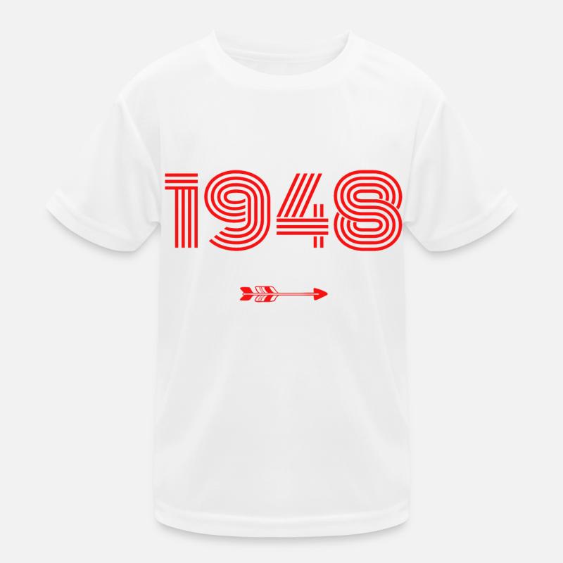 Syntynyt 1948 Lasten tekninen t-paita