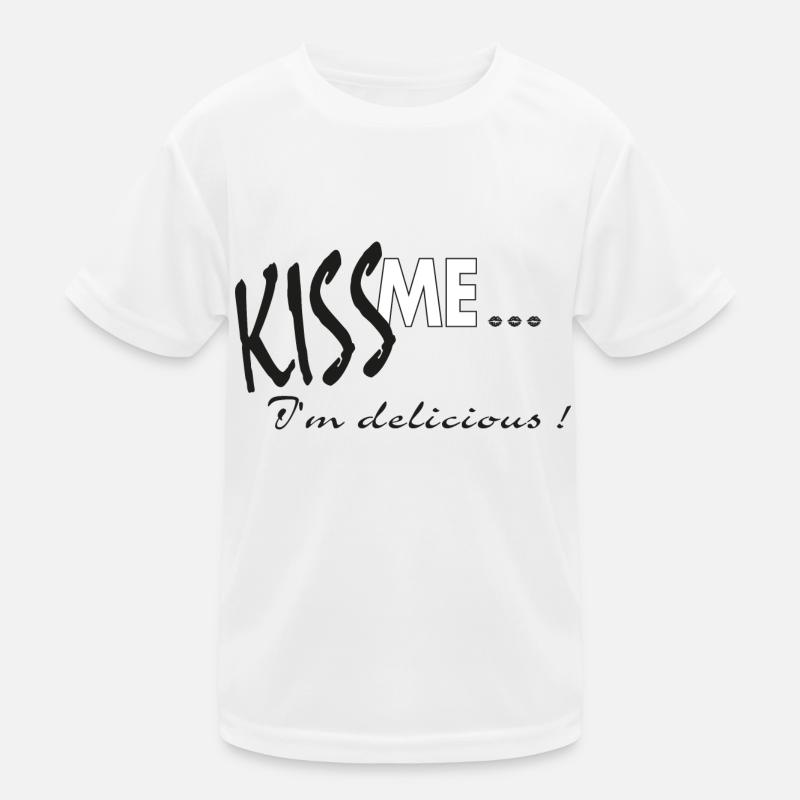KÜSS MICH DAVID IDEE 1 Kinder Funktions-T-Shirt