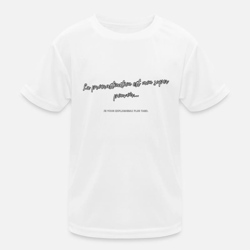 Procrastination T-shirt sport Enfant