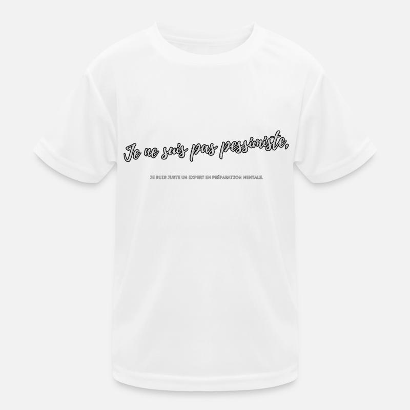 Pessimist Kinder Funktions-T-Shirt