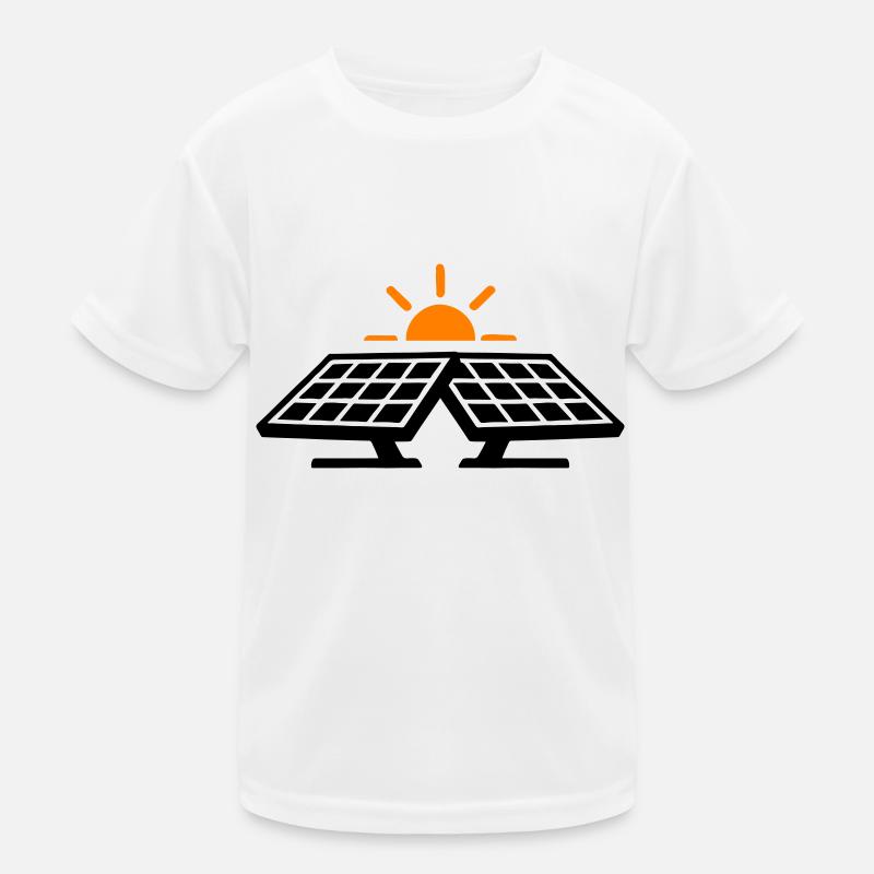 Solar Strom Symbol Kinder Funktions-T-Shirt