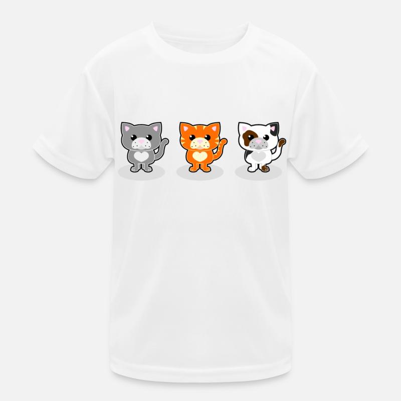 Süße Katzen Kinder Funktions-T-Shirt