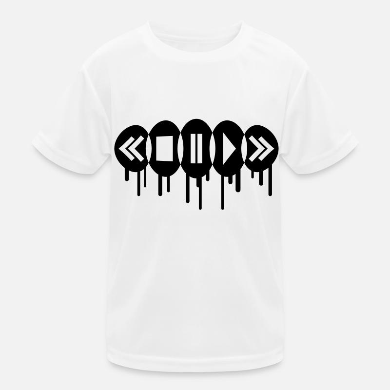 Music Player Graffiti Logo Kinder Funktions-T-Shirt