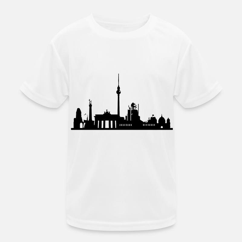 Berlin Skyline Kinder Funktions-T-Shirt