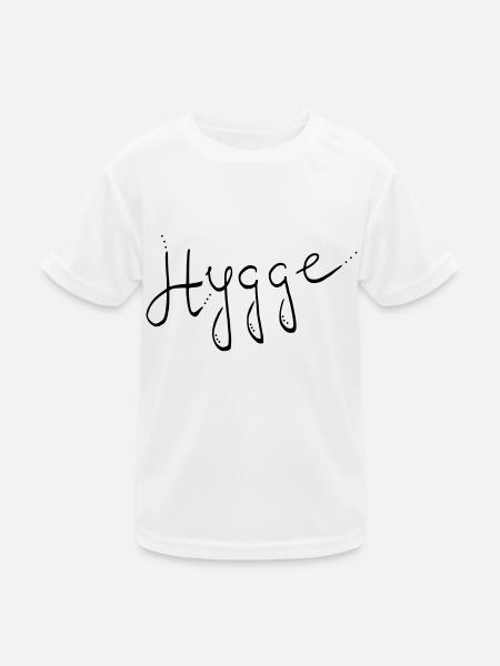 Hygge - Kinder Funktions-T-Shirt - Weiß