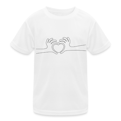 Hand aufs Herz - Kinder Funktions-T-Shirt