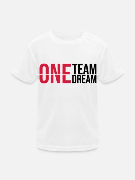 Un rêve d’équipe - T-shirt sport Enfant - blanc - Devant