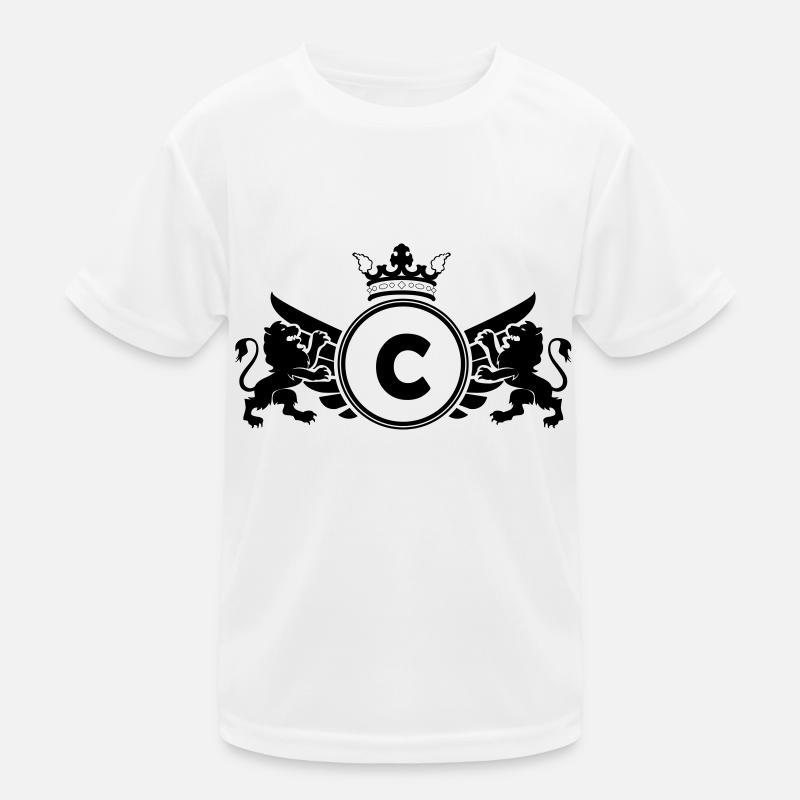 Buchstabe C Wappen Kinder Funktions-T-Shirt