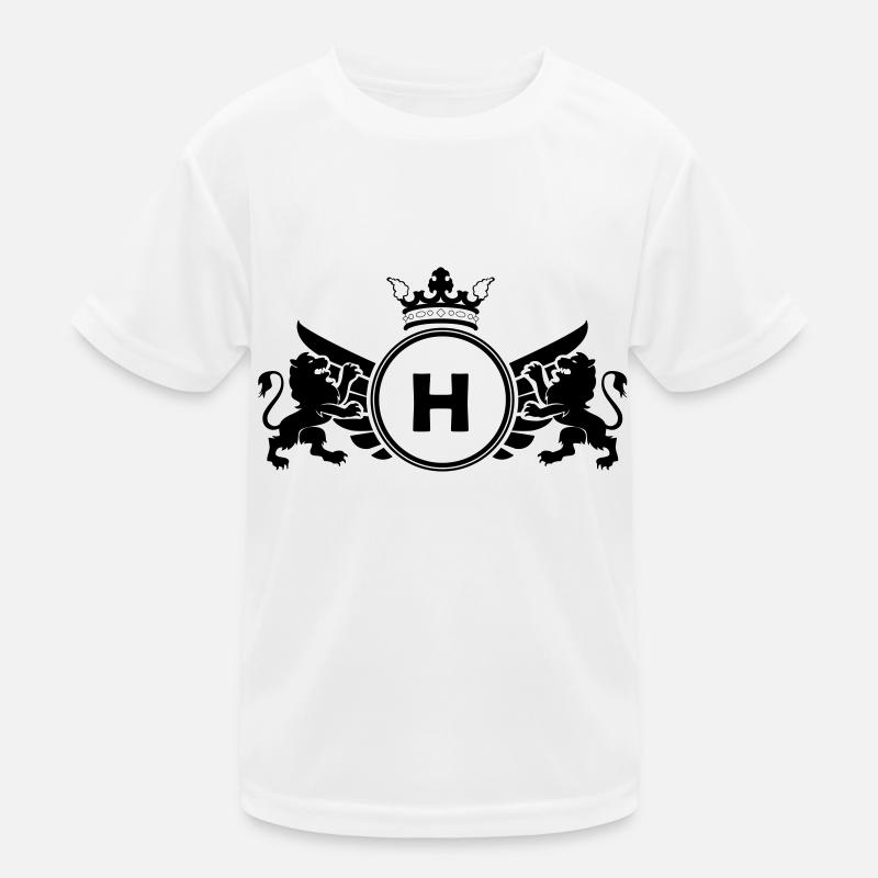 Buchstabe H Wappen Kinder Funktions-T-Shirt