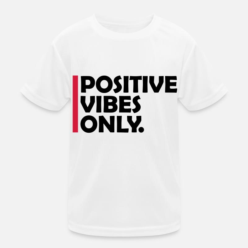 Slogan Positive Vibes Only T-shirt sport Enfant