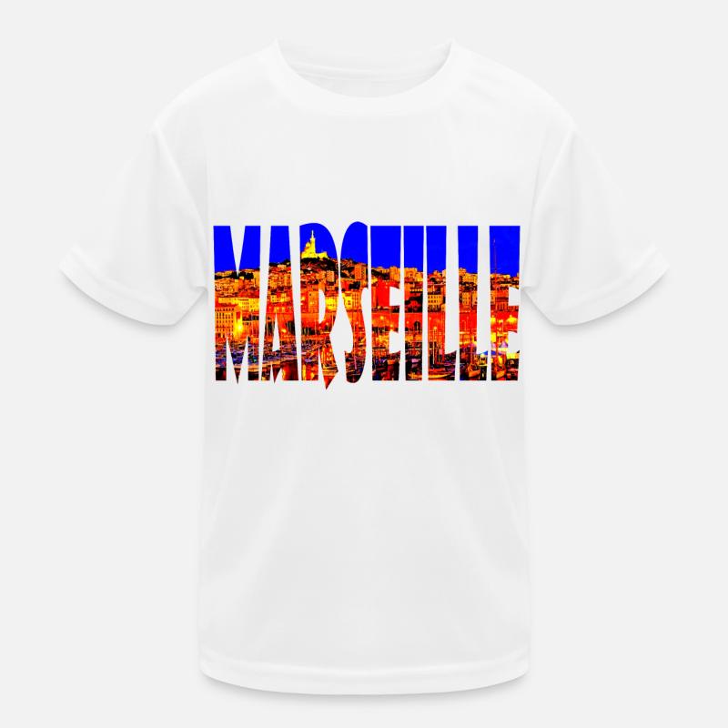 Marseille City Kids Functional T-Shirt
