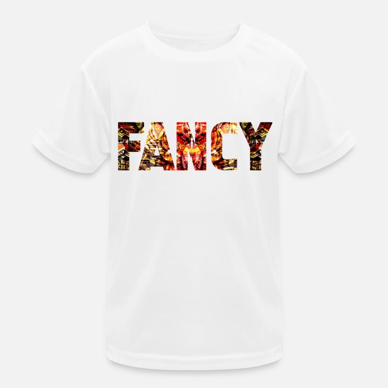 fancy bunt 1 - Kinder Funktions-T-Shirt - Weiß