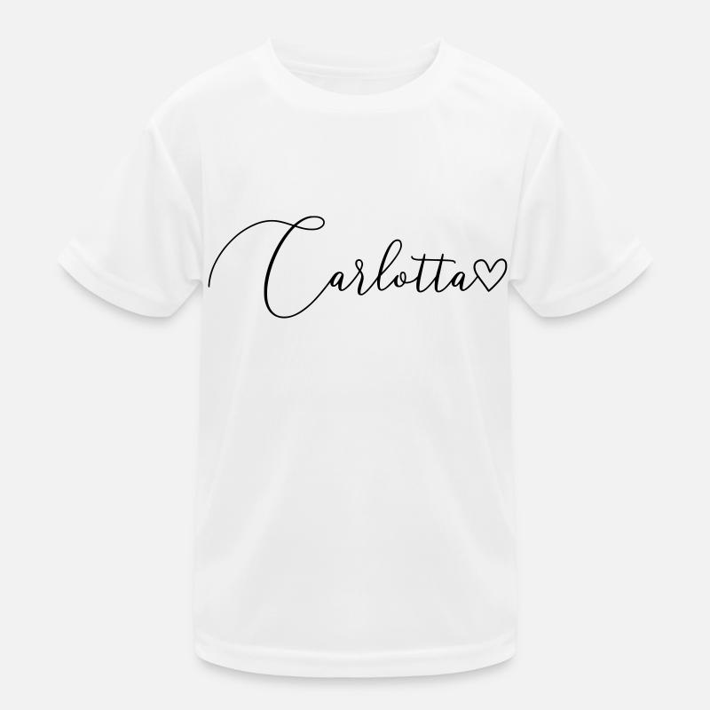 Carlotta Name Vorname Mädchen Kinder Funktions-T-Shirt