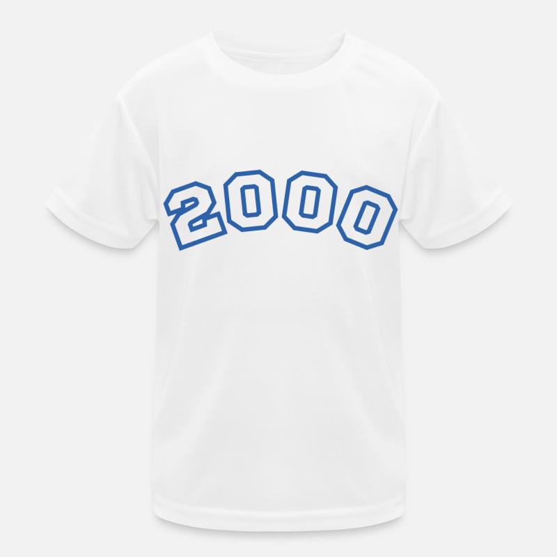 2000 bleu sport T-shirt sport Enfant