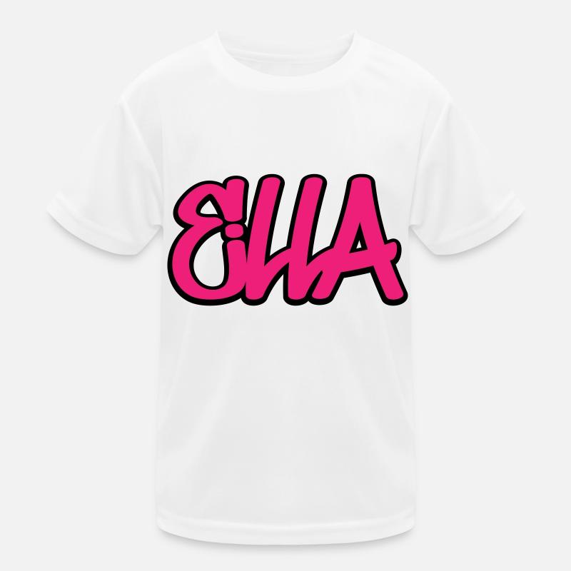 Ella Name Graffiti Hip Hop Kinder Funktions-T-Shirt