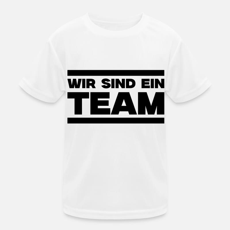 Wir sind ein Team Kinder Funktions-T-Shirt
