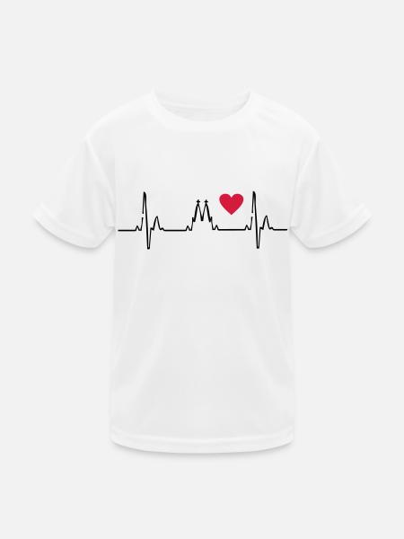 2541614 10819770 Koeln - Kinder Funktions-T-Shirt - Weiß - Vorne