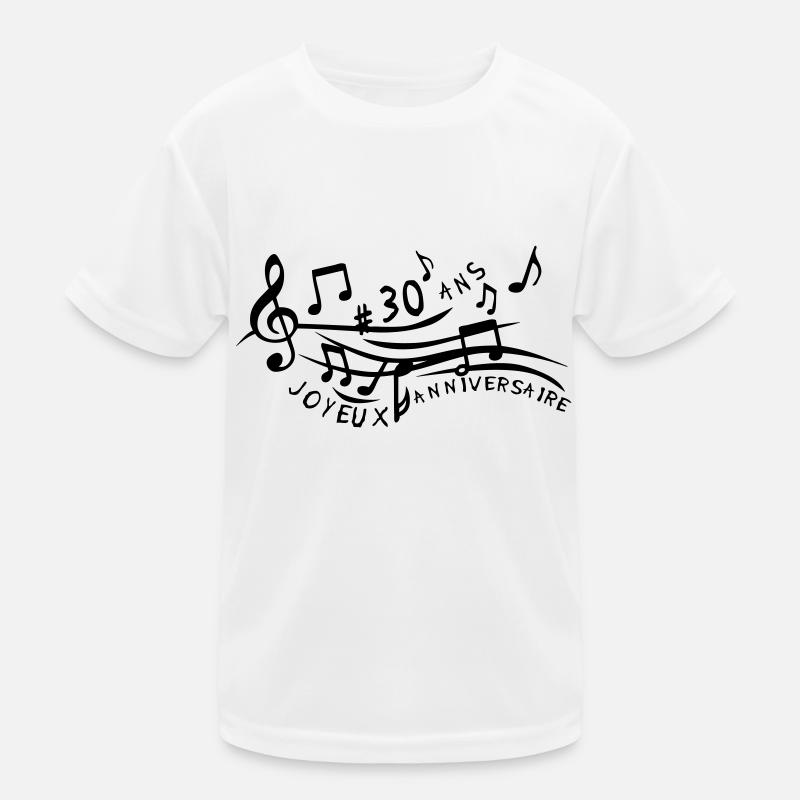 30 ans partition musicale anniversaire T-shirt sport Enfant