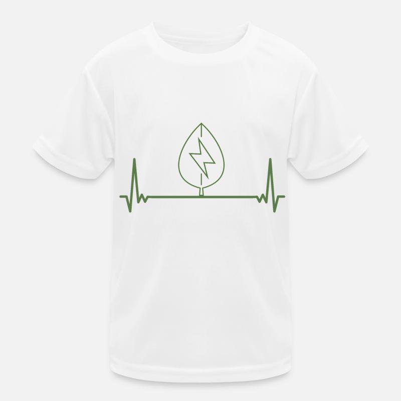 ECG Gift Renewable Energy Kids Functional T-Shirt