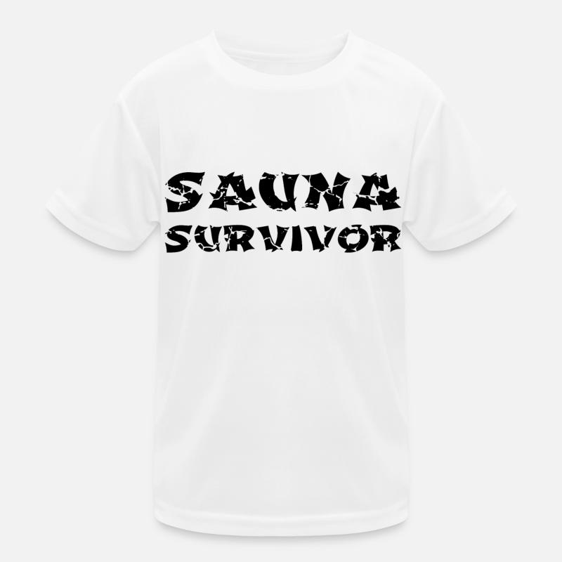 Cadeau de spa de survivant de sauna Maison de sauna Banja T-shirt sport Enfant