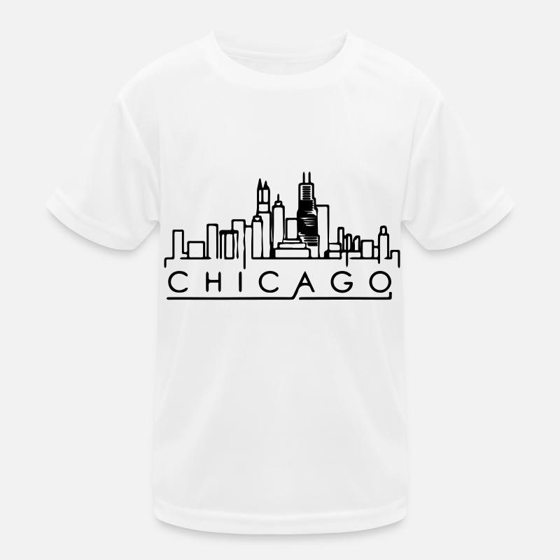Chicago - Kids Functional T-Shirt - white