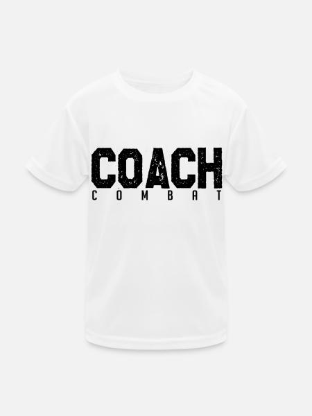 Coach Combat. entraineur de combat. Cadeau coach. - T-shirt sport Enfant - blanc - Devant