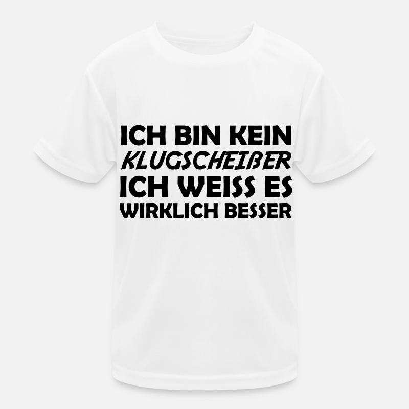 Bin kein klugscheißer Kinder Funktions-T-Shirt
