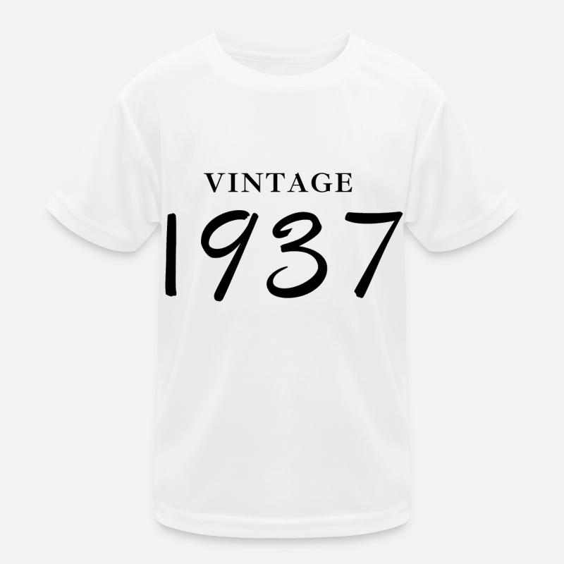 Vintage 1937 - Anniversary Gift Idea Kids Functional T-Shirt