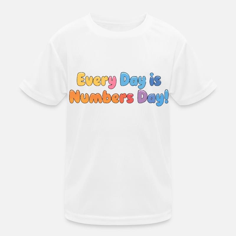 ZAHL TAG Kinder Funktions-T-Shirt
