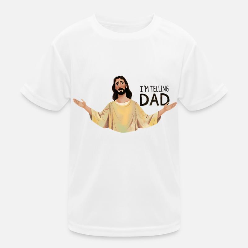 I'm telling dad Kids Functional T-Shirt