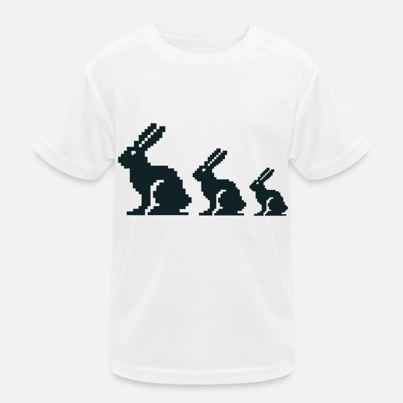 Bunny Pixel 3 Kids Functional T-Shirt