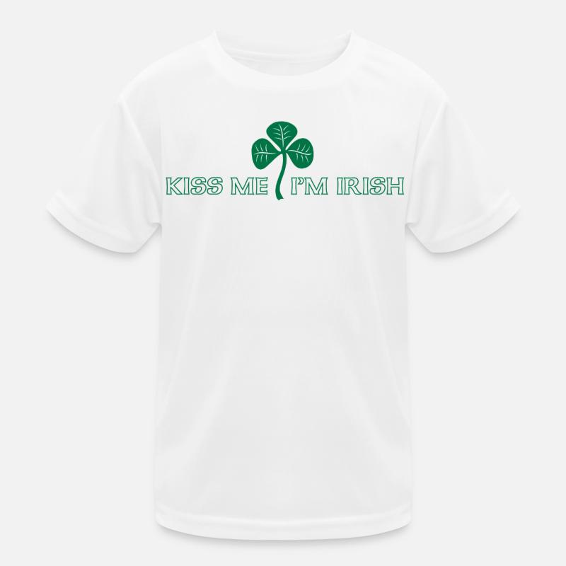 Kiss Me Im Irish Kids Functional T-Shirt