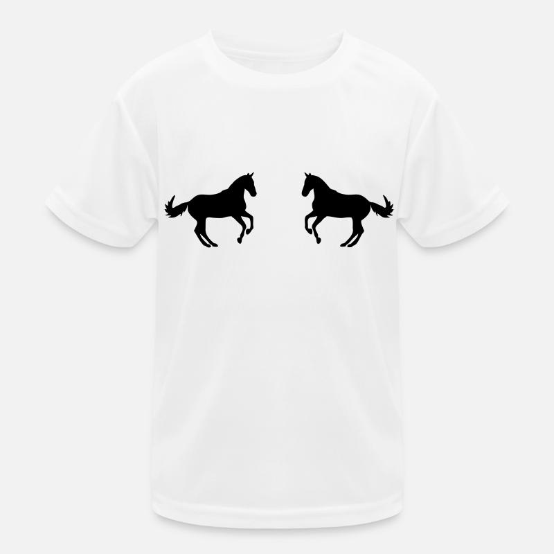 two horses Kids Functional T-Shirt