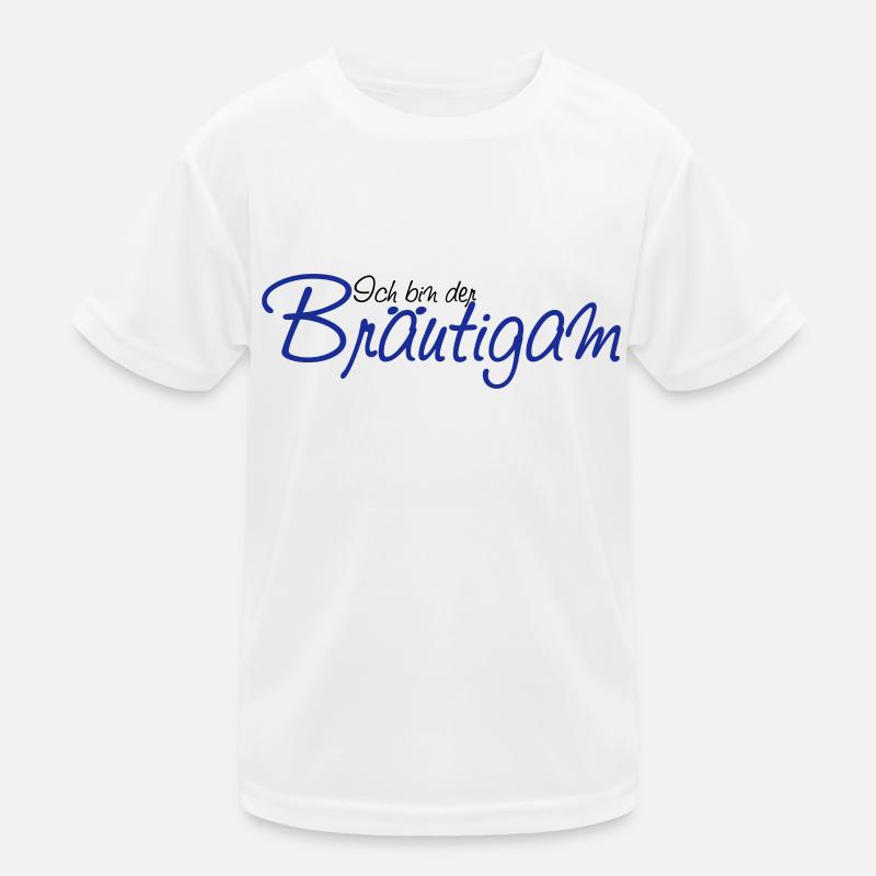 ich_bin_der_braeutigam - Kinder Funktions-T-Shirt - Weiß
