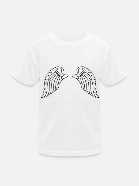 Wings - Kids Functional T-Shirt - white - Front