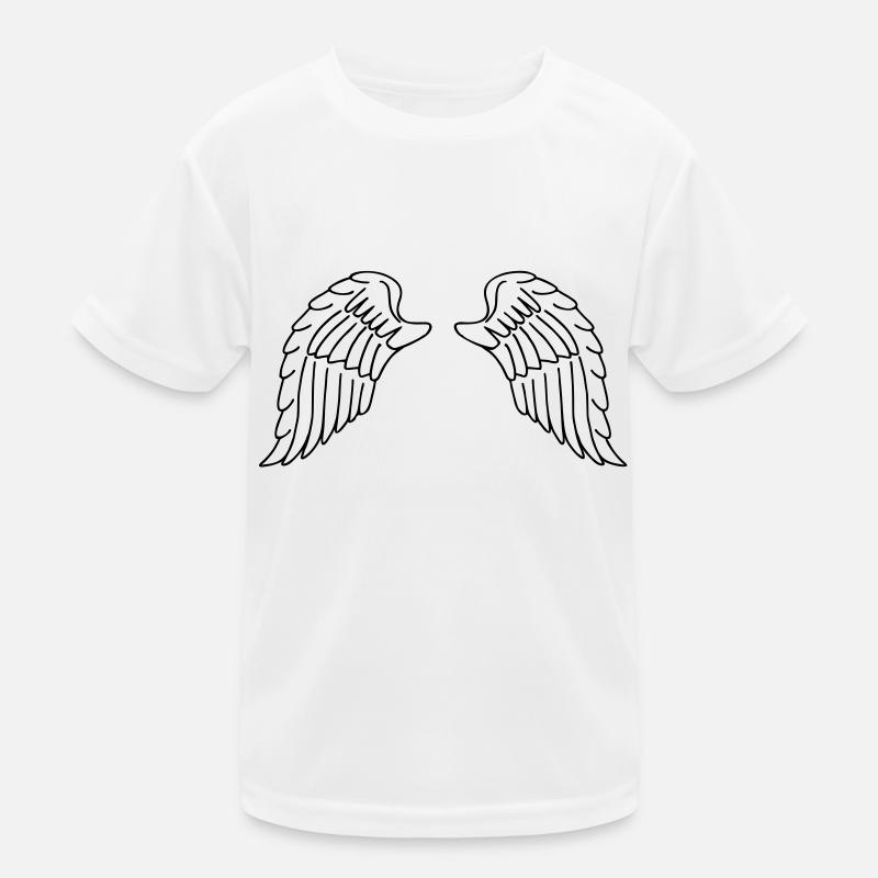 Tragflächen - Kinder Funktions-T-Shirt - Weiß