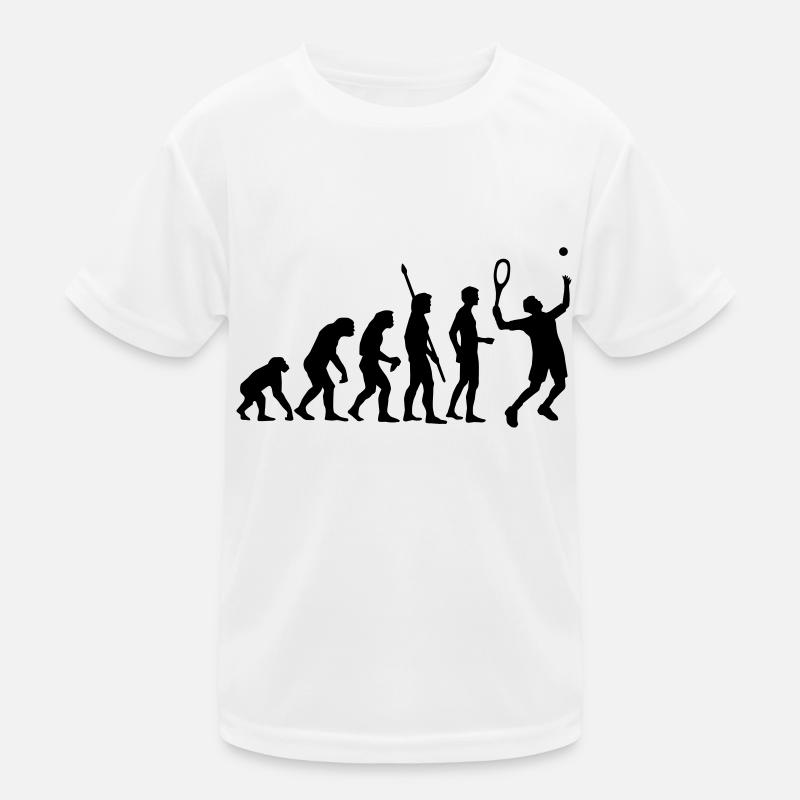 evolution_tennis_b_1c Kinder Funktions-T-Shirt