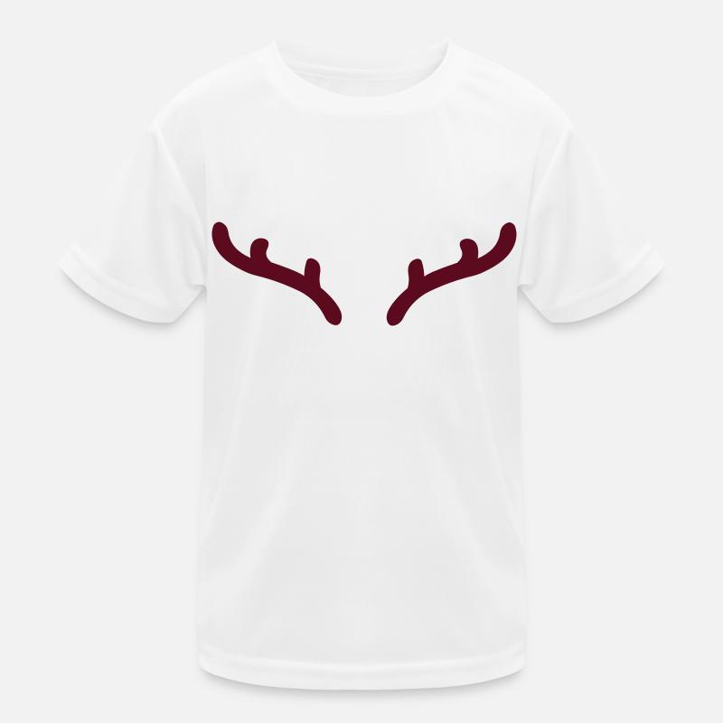 Reindeer Antlers Kids Functional T-Shirt