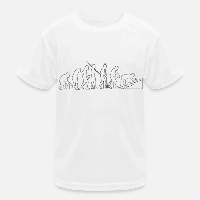 Dachdecker Evolution Handwerk Dachdeckermeister Kinder Funktions-T-Shirt