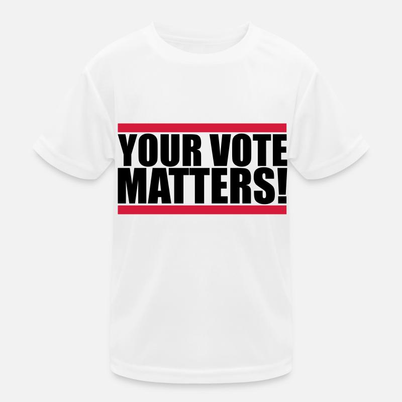 votre vote compte citation T-shirt sport Enfant