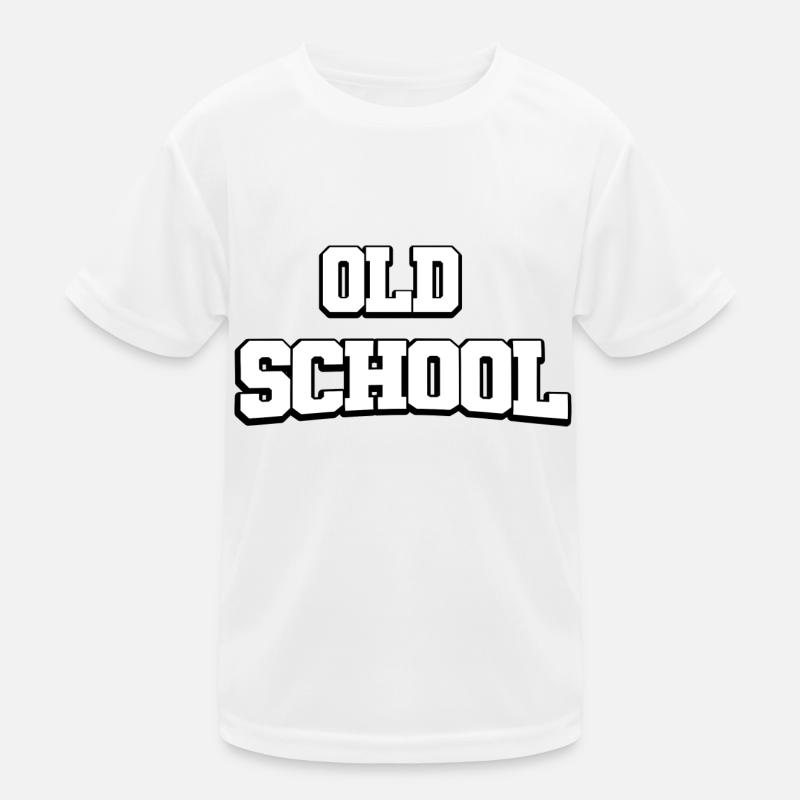 Old School Design Kinder Funktions-T-Shirt