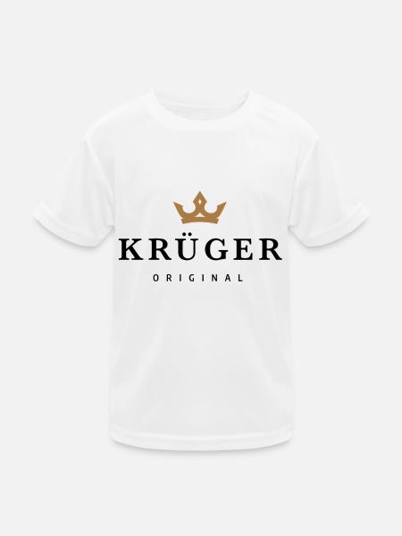 Krüger - Kinder Funktions-T-Shirt - Weiß - Vorne
