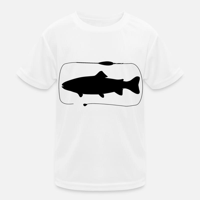 Forelle Sbirolino Montage mit Paste Kinder Funktions-T-Shirt