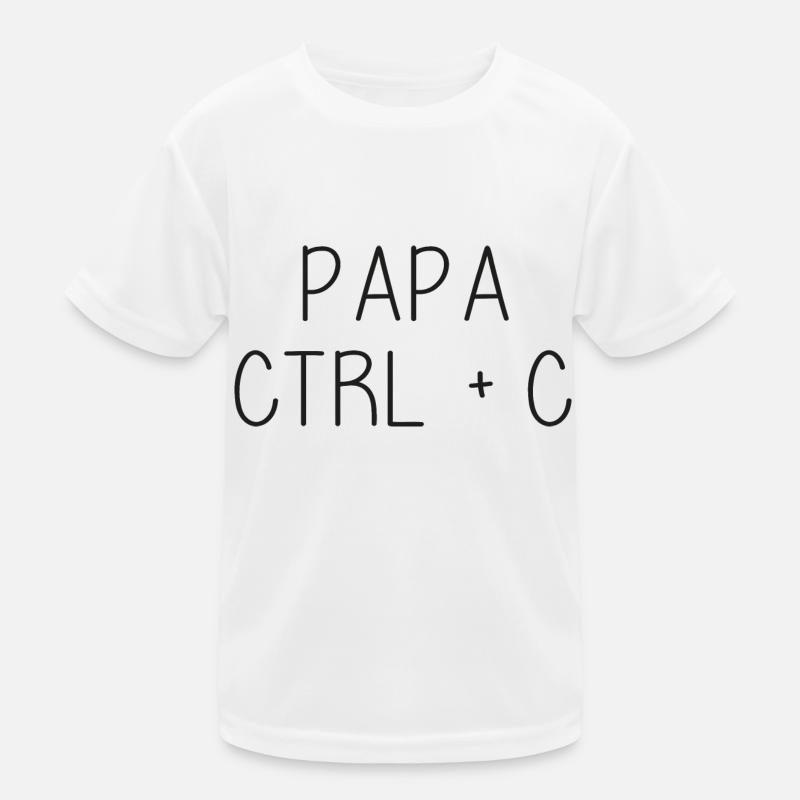 Dad Ctrl + C - Father Kids Functional T-Shirt